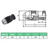 Greito atleidimo grąžto griebtuvas, MT3-B18 su 16mm suspaudimu