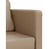 Grindų sofa-lova, 2-1, kapučino, 112x174x55cm, dirbtinė oda