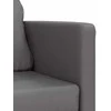 Grindų sofa-lova, 2-1, pilka, 112x174x55cm, dirbtinė oda