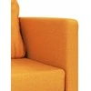 Grindų sofa-lova, 2-1, tamsiai geltona, 112x174x55cm, audinys