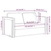 Grindų sofa-lova, 2-1, tamsiai geltona, 122x204x55cm, aksomas