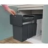 Hailo Įmontuojamas atliekų rūšiavimo kibiras EcoLine, juodas, 3x10l