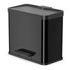 Hailo Šiukšliadėžė su pedalu Oko Duo Plus, juoda, 17l+9l, L dydžio