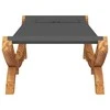 Lauko poilsio gultas, antracito, 100x188,5x44cm, mediena