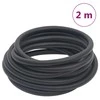 Hibridinė oro žarna, juodos spalvos, 0,6", 2m, guma ir PVC