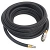 Hibridinė oro žarna, juodos spalvos, 0,6", 2m, guma ir PVC