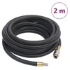 Hibridinė oro žarna, juodos spalvos, 0,6", 2m, guma ir PVC