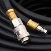 Hibridinė oro žarna, juodos spalvos, 0,6", 50m, guma ir PVC