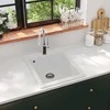 Įleidžiama virtuvės plautuvė, granitas, kreminės sp.