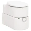 Integruotas stovyklavimo tualetas, baltas, 24+17l, HDPE/plienas