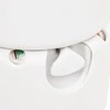 Integruotas stovyklavimo tualetas, baltas, 24+17l, HDPE/plienas