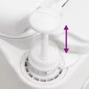 Integruotas stovyklavimo tualetas, baltas, 24+17l, HDPE/plienas