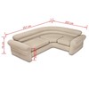 Intex pripučiama kampinė sofa, 257x203x76 cm 68575NP