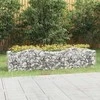 Išlenktas aukštas gabiono lovelis, 200x50x50 cm, geležis