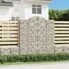 Išlenkti gabiono krepšiai, 13vnt., 200x50x220/240cm, geležis