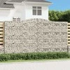 Išlenkti gabiono krepšiai, 15vnt., 400x30x220/240cm, geležis
