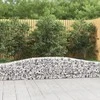 Išlenkti gabiono krepšiai, 15vnt., 400x30x40/60cm, geležis