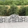 Išlenkti gabiono krepšiai, 20vnt., 200x50x60/80cm, geležis