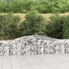 Išlenkti gabiono krepšiai, 20vnt., 400x30x60/80cm, geležis