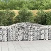 Išlenkti gabiono krepšiai, 25vnt., 400x50x80/100cm, geležis