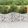 Išlenkti gabiono krepšiai, 8vnt., 200x30x80/100cm, geležis