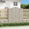 Išlenkti gabiono krepšiai, 8vnt., 200x50x220/240cm, geležis
