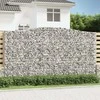 Išlenkti gabiono krepšiai, 8vnt., 400x50x220/240cm, geležis