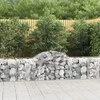 Išlenkti gabiono krepšiai, 9vnt., 200x50x60/80cm, geležis