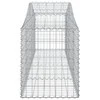 Išlenkti gabiono krepšiai, 9vnt., 200x50x60/80cm, geležis