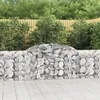 Išlenkti gabiono krepšiai, 9vnt., 300x30x80/100cm, geležis