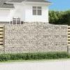 Išlenkti gabiono krepšiai, 9vnt., 400x50x200/220cm, geležis