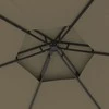 Išskleidžiama pavėsinė su šoninėmis sienomis, taupo spalva, 3,1x2,7m