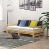 Ištraukiama lova, 2x(90x200)cm, pušies medienos masyvas