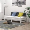 Ištraukiama lova, balta, 2x(90x200)cm, pušies medienos masyvas