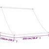 Ištraukiama markizė, antracito, 250x150cm, audinys ir plienas