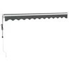 Automatinė ištraukiama markizė, antracito spalvos, 3,5x2,5m