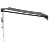 Automatinė ištraukiama markizė, antracito spalvos, 3,5x2,5m