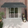 Automatinė ištraukiama markizė, antracito spalvos, 3,5x2,5m