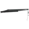 Automatinė ištraukiama markizė, antracito spalvos, 3,5x2,5m