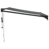 Automatinė ištraukiama markizė, antracito spalvos, 3x2,5m
