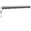 Automatinė ištraukiama markizė, antracito spalvos, 3x2,5m