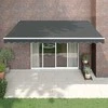 Automatinė ištraukiama markizė, antracito spalvos, 4,5x3m