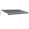 Automatinė ištraukiama markizė, antracito spalvos, 4,5x3m