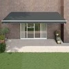 Automatinė ištraukiama markizė, antracito spalvos, 5x3m