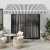 Ištraukiama markizė, antracito/balta, 3x2,5m, audinys/aliuminis