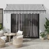 Ištraukiama markizė, antracito/balta, 3x2,5m, audinys/aliuminis