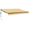 Automatinė ištraukiama markizė, geltona ir balta, 3,5x2,5m