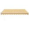 Automatinė ištraukiama markizė, geltona ir balta, 3x2,5m