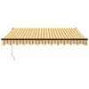 Automatinė ištraukiama markizė, geltona ir balta, 3x2,5m