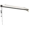 Automatinė ištraukiama markizė, kreminės spalvos, 3,5x2,5m